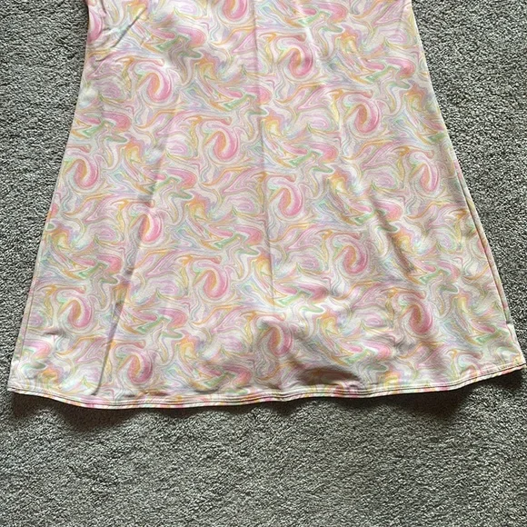 Outdoor Voices Exercise Dress Women’s Large - Pastel Marble/Colorful Swirl -RARE - Picture 11 of 15